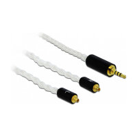 Delock Audio Kabel 2,5 mm 4 Pin Klinkenstecker zu 2 x...