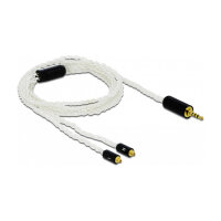 Delock Audio Kabel 2,5 mm 4 Pin Klinkenstecker zu 2 x...