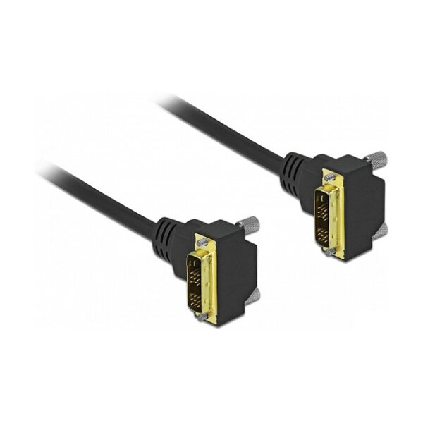 Delock DVI Kabel 18+1 Stecker gewinkelt zu 18+1 Stecker gewinkelt 3 m