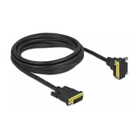 Delock DVI Kabel 24+1 Stecker zu 24+1 Stecker gewinkelt 3 m