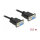 Delock RS-232 Kabel Seriell D-Sub9 Buchse zu Buchse Nullmodem mit schmalem Steckergehäuse 0,5 m