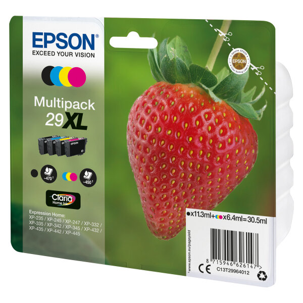 Epson Tinte 29 4er-Pack black + color XL T2996
