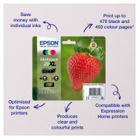 Epson Tinte 29 4er-Pack black + color XL T2996