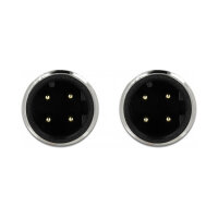 Delock Netzwerkkabel M12 D-kodiert 4 Pin Stecker zu Stecker TPU 2 m