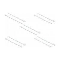 Delock Kabelbinder mit Befestigungsöse L 400 x B 7,6 mm weiß 10 Stück