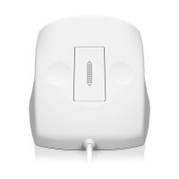 Keysonic KSM-5030M - Wasserdichte Maus, Kabelgebunden USB-Anschluss, Silikon, Wasserdicht IP68, Scrollen mit Touchsensor, weiß