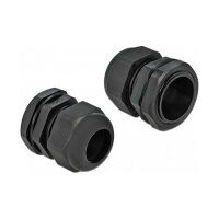 Delock Kabelverschraubung PG25 10 Stück schwarz
