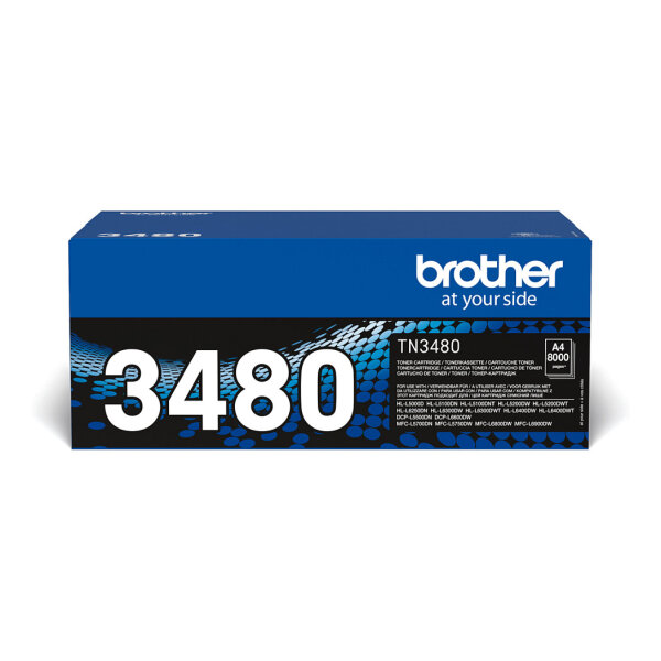 Brother Toner TN-3480 Schwarz bis zu 8.000 Seiten nach ISO 19752
