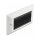 Delock Kabelmanagement Abdeckblende 146 x 86 mm mit schwarzen Bürstenstreifen
