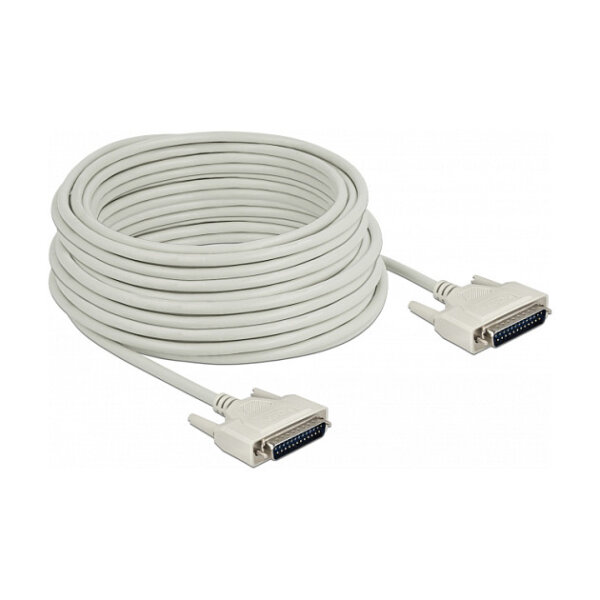 Delock Serielles Kabel D-Sub 25 Stecker zu Stecker 20 m