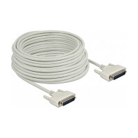 Delock Serielles Kabel D-Sub 25 Stecker zu Stecker 20 m