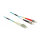 Delock Kabel Lichtwellenleiter LC zu ST Multimode OM3 0,5 m