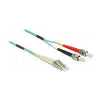 Delock Kabel Lichtwellenleiter LC zu ST Multimode OM3 1 m