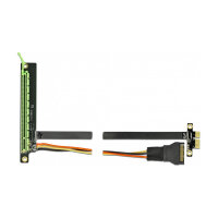 Delock Riser Karte PCI Express x1 zu x16 mit flexiblem...