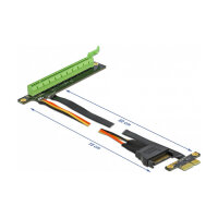 Delock Riser Karte PCI Express x1 zu x16 mit flexiblem Kabel 80 cm
