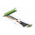 Delock Riser Karte PCI Express x1 zu x16 mit flexiblem Kabel 80 cm