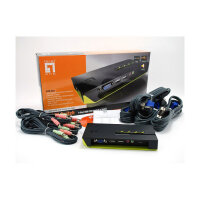 KVM Switch 4-Fach | VGA + 2xUSB + Audio LevelOne
