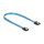 Delock SATA 6 Gb/s Kabel UV Leuchteffekt blau 50 cm