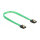 Delock SATA 6 Gb/s Kabel UV Leuchteffekt grün 30 cm