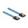 Delock SATA 6 Gb/s Kabel UV Leuchteffekt blau 70 cm
