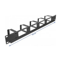 Delock 19? Kabelmanagement Rangierpanel mit 4...