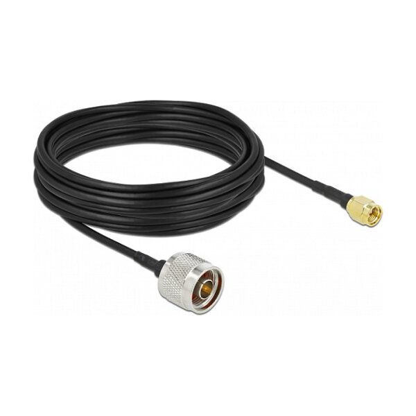 Delock Antennenkabel N Stecker zu SMA Stecker LMR/CFD100 10 m low loss