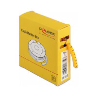 Delock Kabelmarker Box, Nr: 5, gelb, 500 Stück