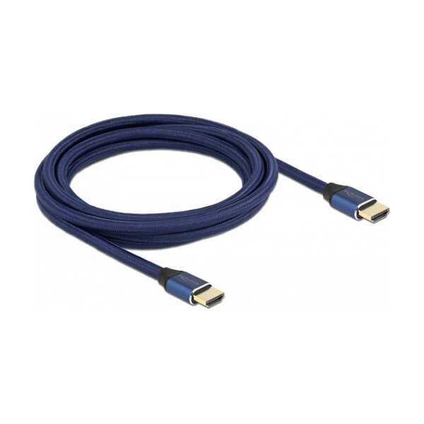Delock Ultra High Speed HDMI Kabel 48 Gbps 8K 60 Hz blau 3 m zertifiziert