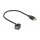 Delock Keystone Modul USB 2.0 A Buchse 250° > USB 2.0 A Buchse mit Kabel schwarz