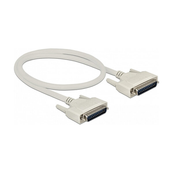 Delock Serielles Kabel D-Sub 25 Stecker zu Stecker 0,5 m