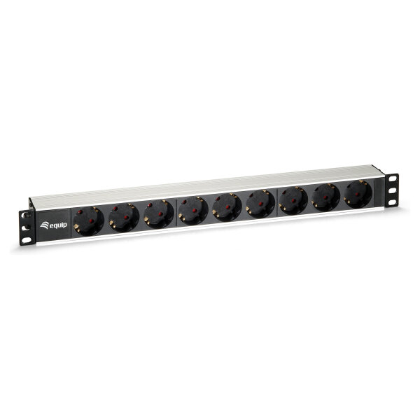 19" Steckdosenleist 1HE 9x equip