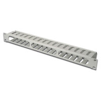DIGITUS Rangierpanel 1HE Abnehmbare Rückblende grau
