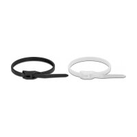 Delock Kabelbinder mit flachem Kopf L 205 x B 4,6 mm 100...