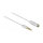 Delock Audio Verlängerungskabel Klinke 3,5 mm 4 Pin Stecker zu Buchse Ultra Slim 0,5 m weiß