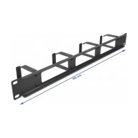 Delock 19? Kabelmanagement Rangierpanel mit 3...