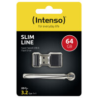 STICK 64GB USB 3.0 Intenso 3532490 Slim Line Black