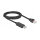 Delock Serielles Anschlusskabel mit FTDI Chipsatz, USB 2.0 Typ-A Stecker zu RS-232 RJ45 Stecker 2 m schwarz