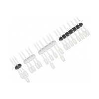 Delock Kabelhalter selbstklebend Kombi Set 4 Stück schwarz / weiß