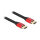 Delock Ultra High Speed HDMI Kabel 48 Gbps 8K 60 Hz rot 3 m zertifiziert