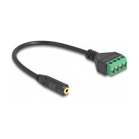 Delock Kabel Klinkenbuchse 2,5 mm 4 Pin zu Terminalblock...