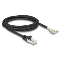 Delock Kabel RJ50 Stecker zu offenen Kabelenden S/FTP 2 m...