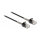 Delock Kabel RJ45 Stecker zu RJ45 Stecker mit Knickschutz Cat.6A 25 cm schwarz