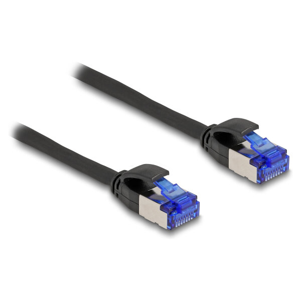 Delock RJ45 Netzwerkkabel Cat.6A S/FTP Slim 3 m schwarz