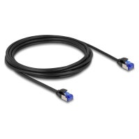 Delock RJ45 Netzwerkkabel Cat.6A S/FTP Slim 3 m schwarz