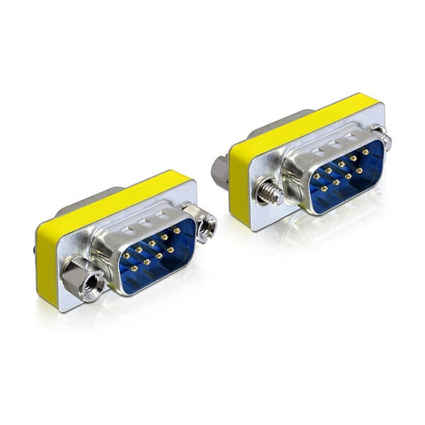 SER Delock silber Adapter Sub-D 9Pin St/St