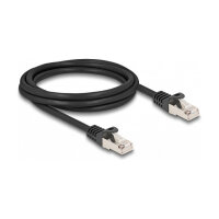 Delock Kabel RJ50 Stecker zu RJ50 Stecker F/UTP 2 m schwarz