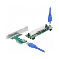 Delock Riser Karte PCI Express x1 zu 1 x PCI 32 Bit Slot...