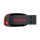STICK 16GB USB 2.0 Sandisk Cruzer Blade Black/Red