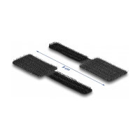 Delock Mini Klett-Kabelhalter L 90 mm x B 24 mm selbstklebend 10 Stück schwarz