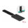 Delock Mini Klett-Kabelhalter L 90 mm x B 24 mm selbstklebend 10 Stück schwarz